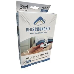 Bed Scrunchie Sheet Tightener Holder Extender Straps Gripper Clips Flat Fitted